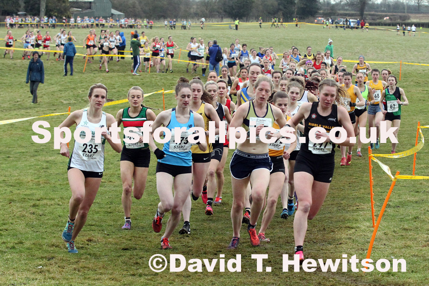 Senior womens Northern Cross Country Champs., Camp Hill Estate, Kirklington.  Photo: David T. Hewitson/Sports for All Pics